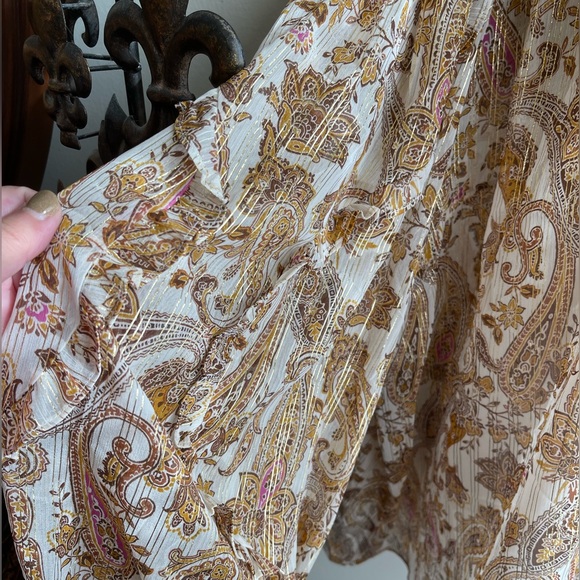 INC International Concept • Paisley-Print Peasant Top - Picture 7 of 13